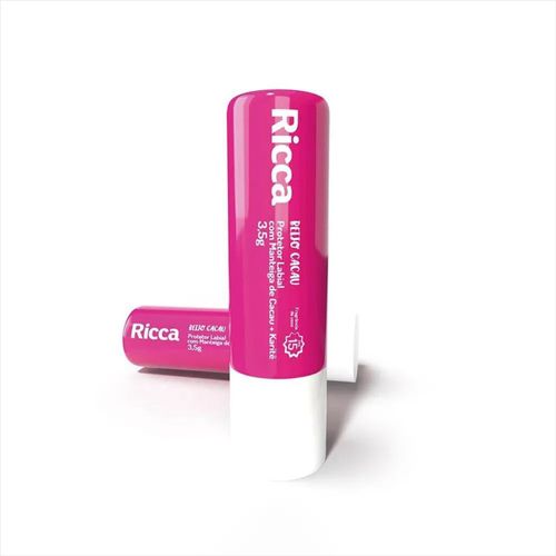 Ricca Protetor Labial Com Manteiga de Cacau + Karite Fps 15 4g