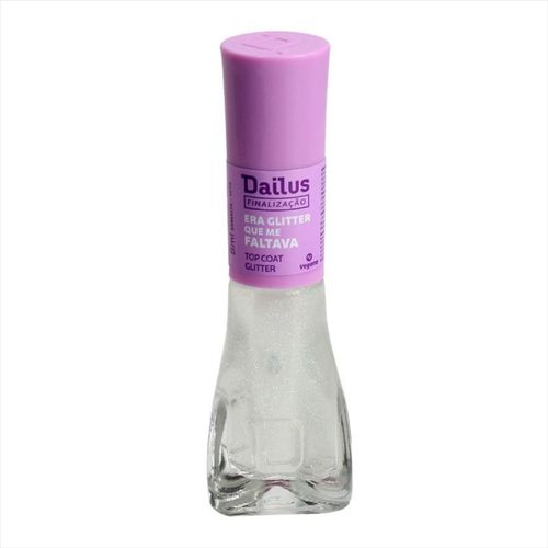 Dailus Esmalte Top Coat Era Glitter Que Me Faltava 8ml Dailus Esmalte Top Coat Era Glitter Que Me Faltava 8ml