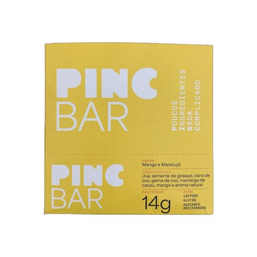 Barra de Proteína Maracujá e Manga Sem Açúcar 50g Pinc Bar 12 Unidades Barra de Proteína Maracujá e Manga Sem Açúcar 50g Pinc Bar 12 Unidades