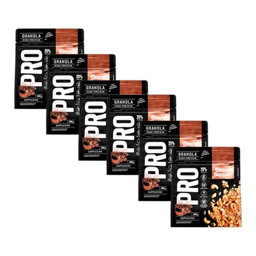 Kit 6X: Granola Pro Cappuccino Sem Glúten GranoSquare 200g