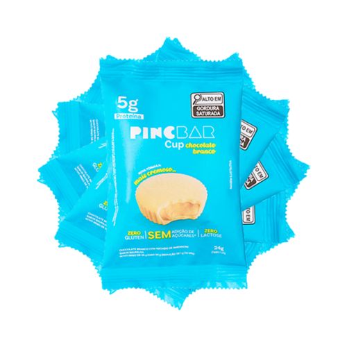 Kit 6X: Snack Proteico Chocolate Branco Pinc Cup 24g
