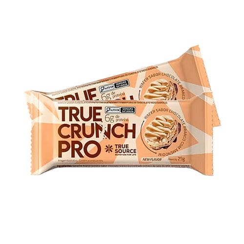 Kit 2X: Wafer Proteico True Crunch Pro Chocolate Branco True Source 25g Kit 2X: Wafer Proteico True Crunch Pro Chocolate Branco True Source 25g