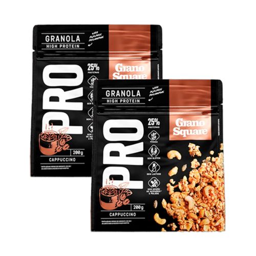 Kit 2X: Granola Pro Cappuccino Sem Glúten GranoSquare 200g