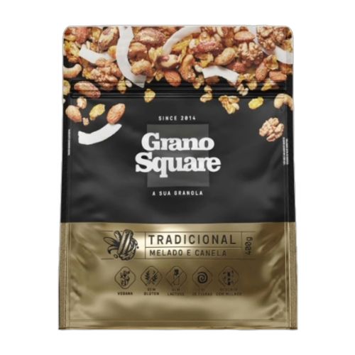 Granola Premium Tradicional Sem Glúten GranoSquare 400g Granola Premium Tradicional Sem Glúten GranoSquare 400g
