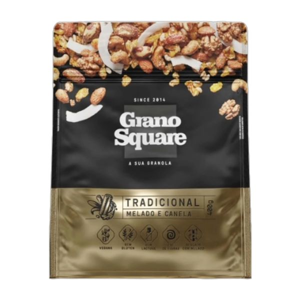 Granola Premium Tradicional Sem Glúten GranoSquare 400g