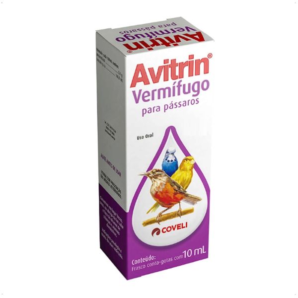 AVITRIN VERMÍFUGO 10ML COVELI PARA PÁSSAROS