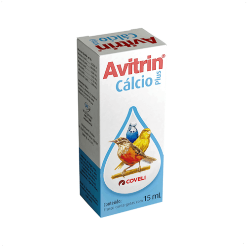 AVITRIN CÁLCIO PLUS 15ML COVELI SUPLEMENTO PARA AVES E PÁSSAROS ORNAMENTAIS AVITRIN CÁLCIO PLUS 15ML COVELI SUPLEMENTO PARA AVES E PÁSSAROS ORNAMENTAIS
