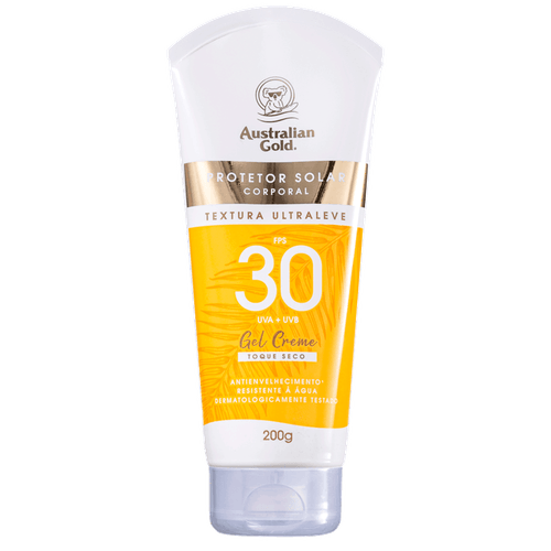 Australian Gold Gel Creme FPS 30 - Protetor Solar 200g 200g 200g Australian Gold Gel Creme FPS 30 - Protetor Solar 200g 200g 200g