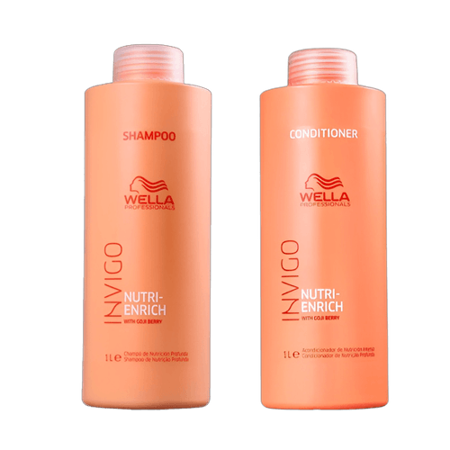 Kit Wella Enrich Invigo - Shampoo 1000ml + Condicionador 1000ml NULO