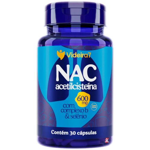 NAC ACETILCISTEINA 600MG POR CÁPSULA + VITAMINAS + MINERAIS 30 CAPSULAS - VIDEIRA 7 NAC ACETILCISTEINA 600MG POR CÁPSULA + VITAMINAS + MINERAIS 30 CAPSULAS - VIDEIRA 7