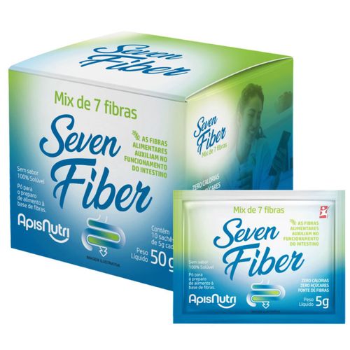 SEVEN FIBER MIX DE 7 FIBRAS SAÚDE DO INTESTINO CARTUCHO COM 10 SACHÊS - APISNUTRI
