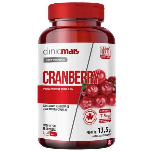 CRANBERRY PROANTOCIANIDINAS ANTIOXIDANTE 30 CAPSULAS - CLINICMAIS CRANBERRY PROANTOCIANIDINAS ANTIOXIDANTE 30 CAPSULAS - CLINICMAIS