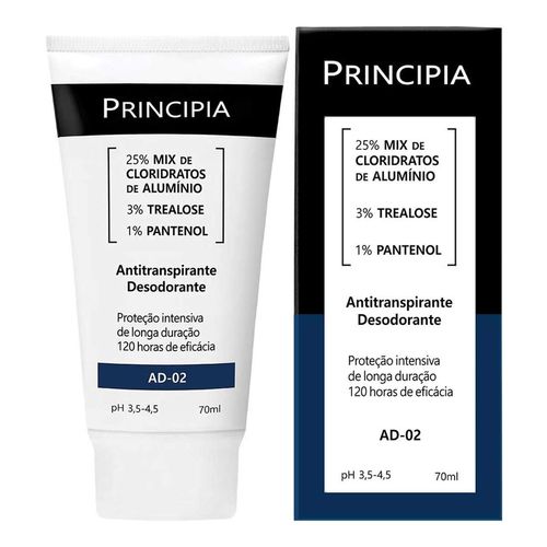 Kit Desodorante Antitranspirante Emulsão Principia Ad-02 3 Unidades de 70ml