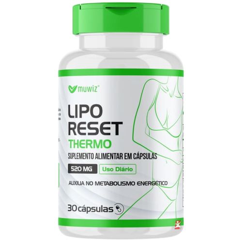 LIPO RESET THERMO ÁCIDO CLOROGÊNICO + CAFEÍNA + CURCUMINA + VITAMINA B5 60 CAPSULAS - MUWIZ LIPO RESET THERMO ÁCIDO CLOROGÊNICO + CAFEÍNA + CURCUMINA + VITAMINA B5 60 CAPSULAS - MUWIZ