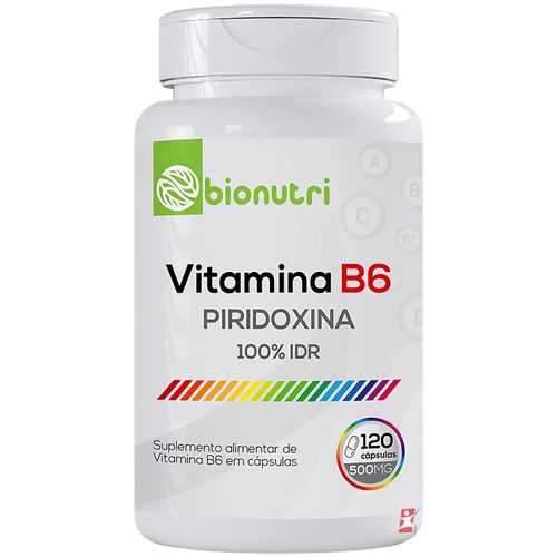 VITAMINA B6 CONCENTRADA 1 AO DIA 120 CÁPSULAS - BIONUTRI