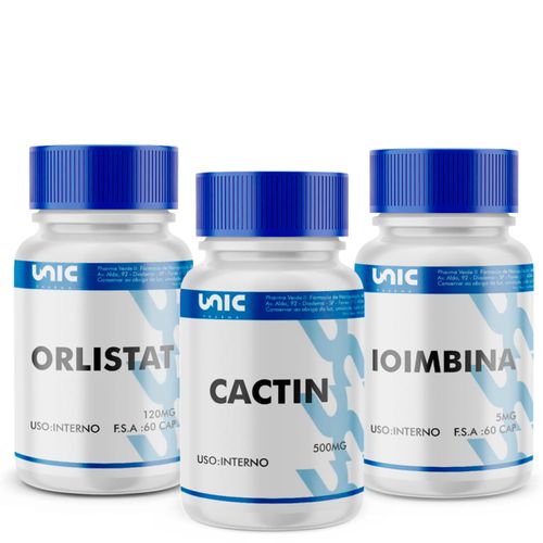 Cactin Drenagem Linfática e Ioimbine com Orlistat
