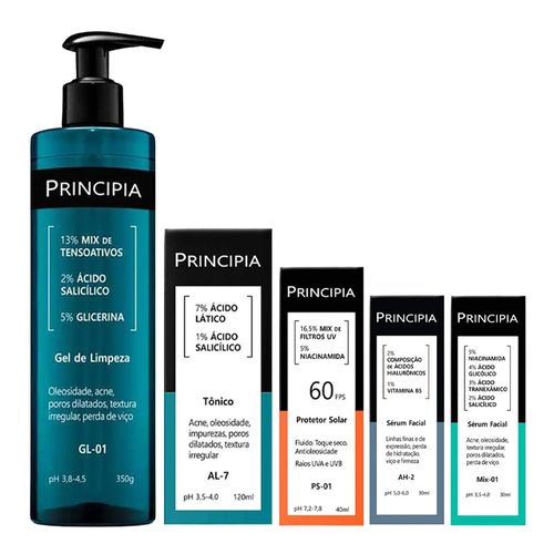 Kit-Principia-Gel-De-Limpeza-Gl-01-350g--Serum-AH-2-30ml--Serum-Mix-01-30ml--Tonico-AL-7-120ml--Protetor-Solar-FPS-60-PS-01-40ml Kit-Principia-Gel-De-Limpeza-Gl-01-350g--Serum-AH-2-30ml--Serum-Mix-01-30ml--Tonico-AL-7-120ml--Protetor-Solar-FPS-60-PS-01-40ml