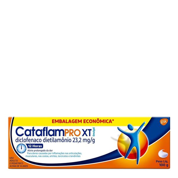 Analgésico e Anti-Inflamatório CataflamPRO XT Emulgel 12 horas 100g