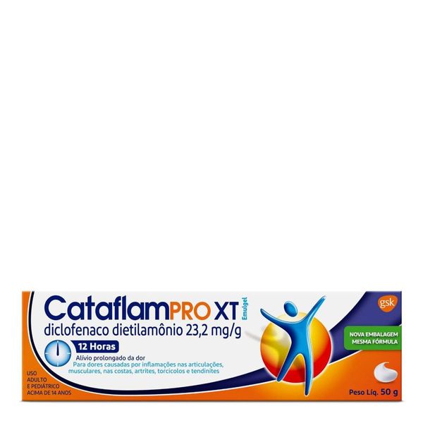 Analgésico e Anti-Inflamatório CataflamPRO XT Emulgel 12 horas 50g