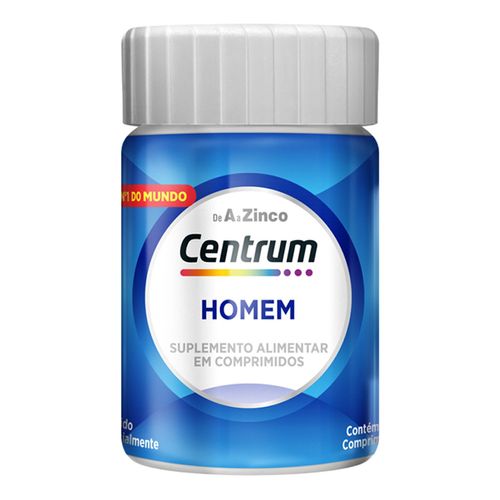 Centrum Gender Homem De A A Zinco Vitaminas E Minerais 30 Comprimidos