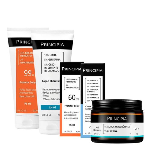 Kit-Principia-Protetor-Solar-FPS-99-PS-03-200ml--Protetor-Solar-FPS-60-PS-01-40ml--Hidratante-Lh-01-200ml--Hidratante-GH-01-50g--Creme-Cm-01-40g Kit-Principia-Protetor-Solar-FPS-99-PS-03-200ml--Protetor-Solar-FPS-60-PS-01-40ml--Hidratante-Lh-01-200ml--Hidratante-GH-01-50g--Creme-Cm-01-40g