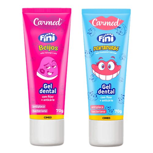 Kit-Gel-Dental-Carmed-Fini-Beijos-70g-+-Dentaduras-70g