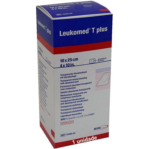 Curativo Filme Transparente Leukomed T Plus 72382-00003-04 10x25cm - unidade