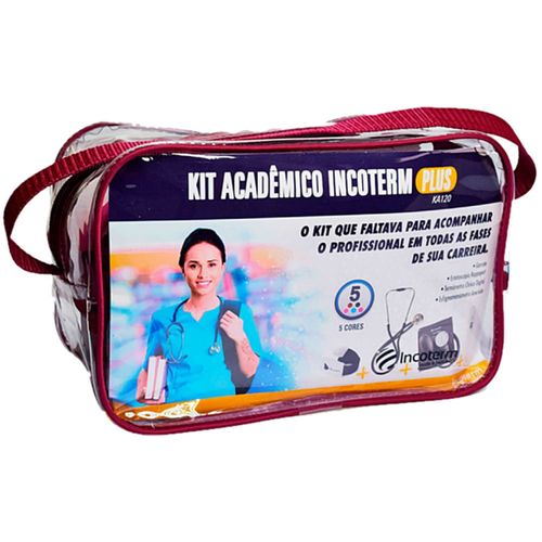 Kit Acadêmico Plus Incoterm KA120 - Bordô