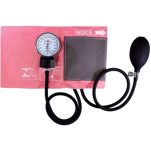 Aparelho de Pressão sem Estetoscópio Premium Adulto Rosa