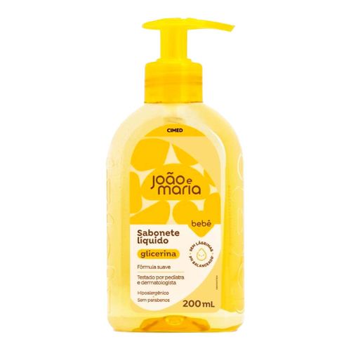 Sabonete Líquido Infantil João E Maria Baby Glicerina 200Ml