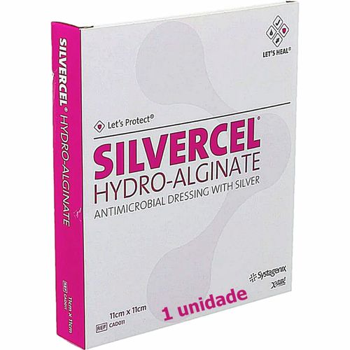 Curativo Silvercel Hidroalginato com Prata 11x11cm - unidade Curativo Silvercel Hidroalginato com Prata 11x11cm - unidade