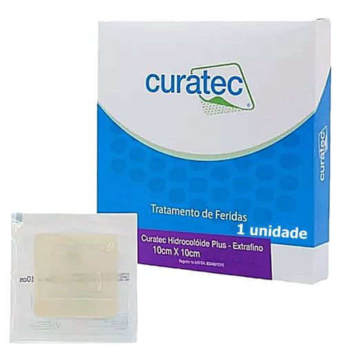 Curativo Hidrocolóide Plus Curatec Extra Fino - 10x10cm - unidade Curativo Hidrocolóide Plus Curatec Extra Fino - 10x10cm - unidade