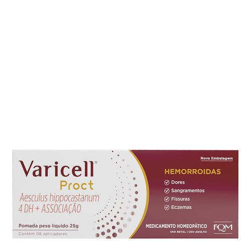 Anti-Hemorroidal Varicell Proct 0,625G + 0,625G + 0,625G + 0,625G 25G