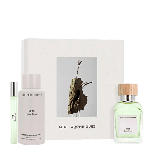 Kit Adolfo Dominguez 1993 Agua Fresca Masculino - Edt 120ml + 10ml + Deo 150ml NULO Kit Adolfo Dominguez 1993 Agua Fresca Masculino - Edt 120ml + 10ml + Deo 150ml NULO