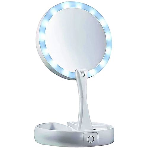 Espelho Facial Luminoso Portátil para Maquiagem LED Cozy