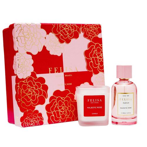 Kit Felisa Majestic Rose Feminino - Eau De Parfum 100ml + Vela Perfumada Kit Felisa Majestic Rose Coffret - Eau De Parfum 100ml + Vela Perfumada NULO