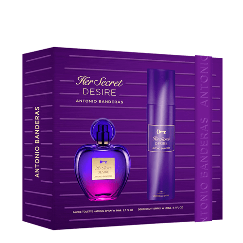 Kit Banderas Her Secret Desire Feminino - Edt 80ml + Deo 150ml NULO