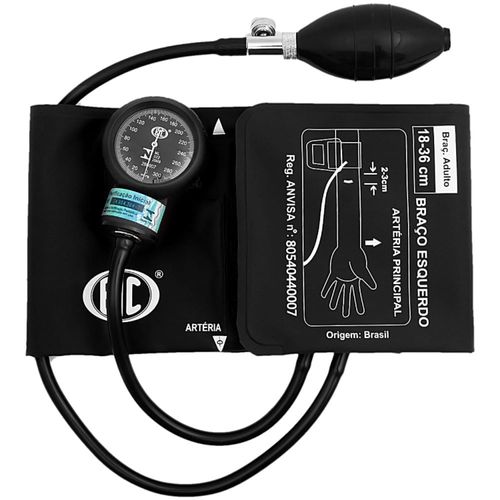 Aparelho de Pressão BIC AP0858 Preto Nylon Aparelho de Pressão BIC AP0858 Preto Nylon