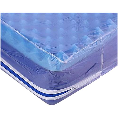 Lençol PVC Casal TC Fraldas Transparente Zíper 190X140X25cm - unidade