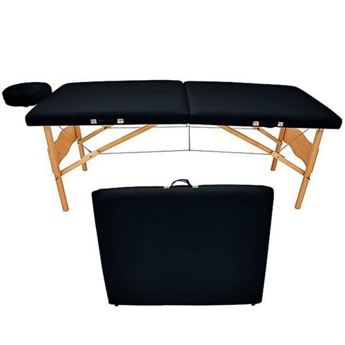 Maca Legno Vega - Portátil Dobrável Com Altura Fixa - Preta Maca Legno Vega - Portátil Dobrável Com Altura Fixa - Preta