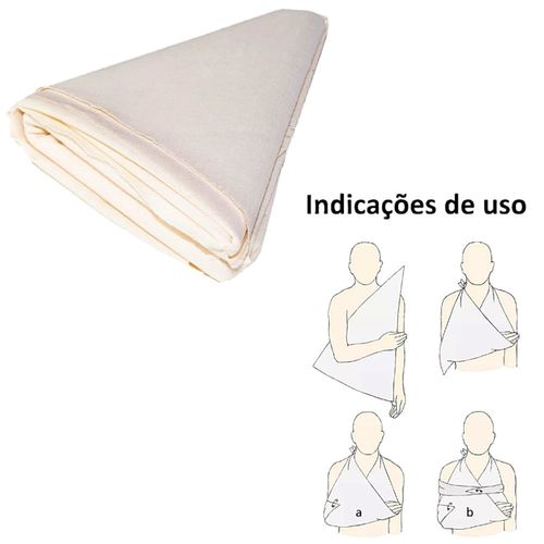 Bandagem Triangular Algodão Cru Marimar Tam M - unidade Bandagem Triangular Algodão Cru Marimar Tam M - unidade
