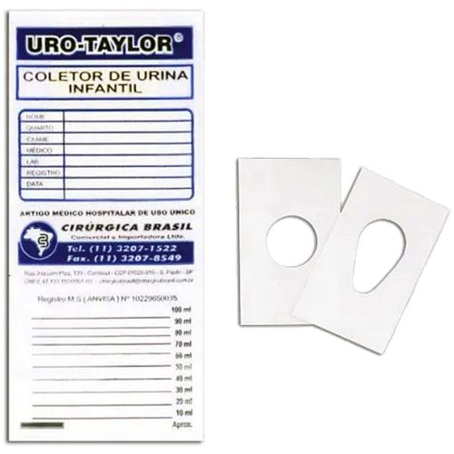 Coletor de Urina Infanti Unissex Estéril - unidade