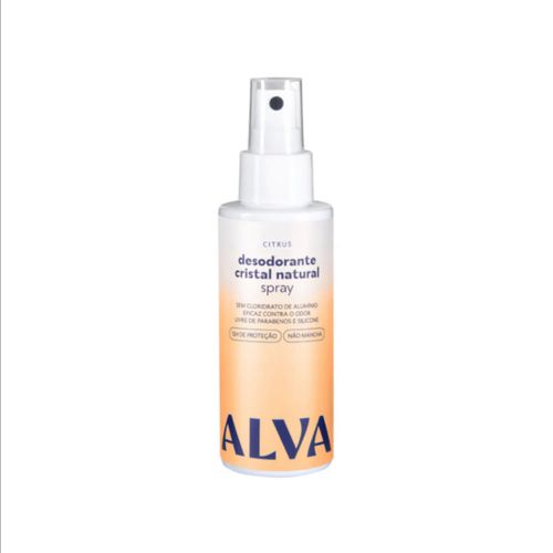 Desodorante Cristal Natural Spray Citrus Alva 120g