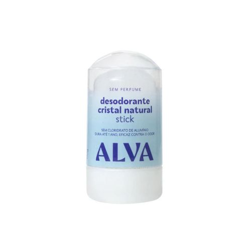 Desodorante Cristal Stick Sem Perfume Vegano Alva 60g Desodorante Cristal Stick Sem Perfume Vegano Alva 60g