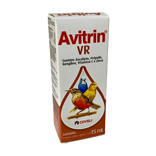 AVITRIN VR 15ML COVELI SUPLEMENTO PARA PÁSSAROS E AVES ORNAMENTAIS AVITRIN VR 15ML COVELI SUPLEMENTO PARA PÁSSAROS E AVES ORNAMENTAIS