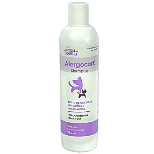 ALERGOCORT SHAMPOO 250ML PARA CÃES E GATOS COVELI