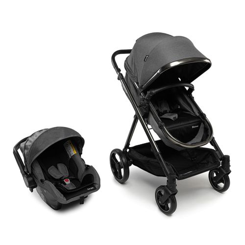 Carrinho com Bebê Conforto Travel System Discover Duo Black Chrome - Safety 1st