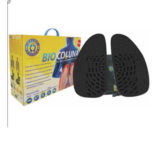Bio Coluna Encosto Ortopedico Dinamico e Flexivel Ortho Pauher Preto Bio Coluna Encosto Ortopedico Dinamico e Flexivel Ortho Pauher Preto