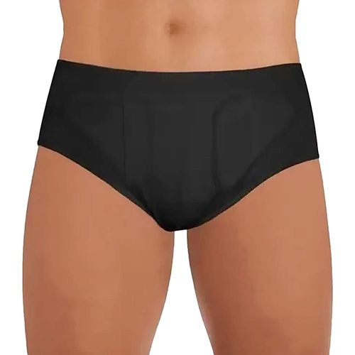 Cueca Hérnia Inguinal Dupla Dilepé Preta Tam G - unidade