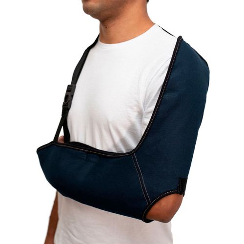 Tipoia Estabilizadora Estofada Velpeau Mercur - Com Orifício - Azul Marinho - PP